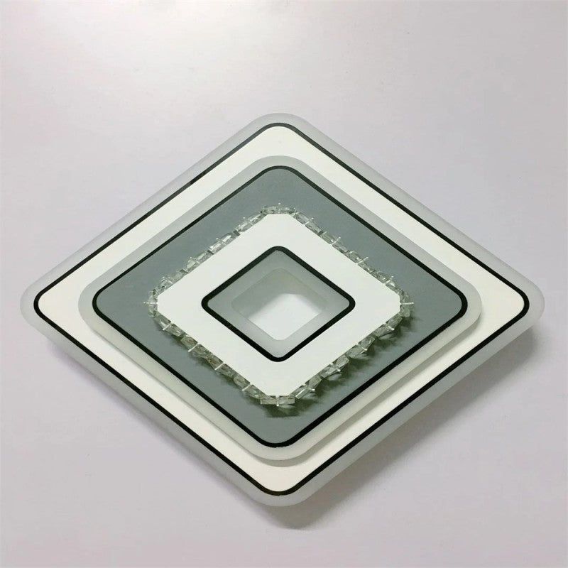 Aplică LED pătrată 12 W, 1500 lm, 6500 K, 20 × 20 cm, metal și acril