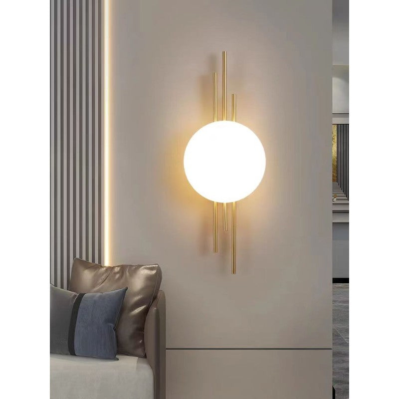 Aplică LED de perete 20 W, 52 cm, 3 tipuri de lumină, metal și acril