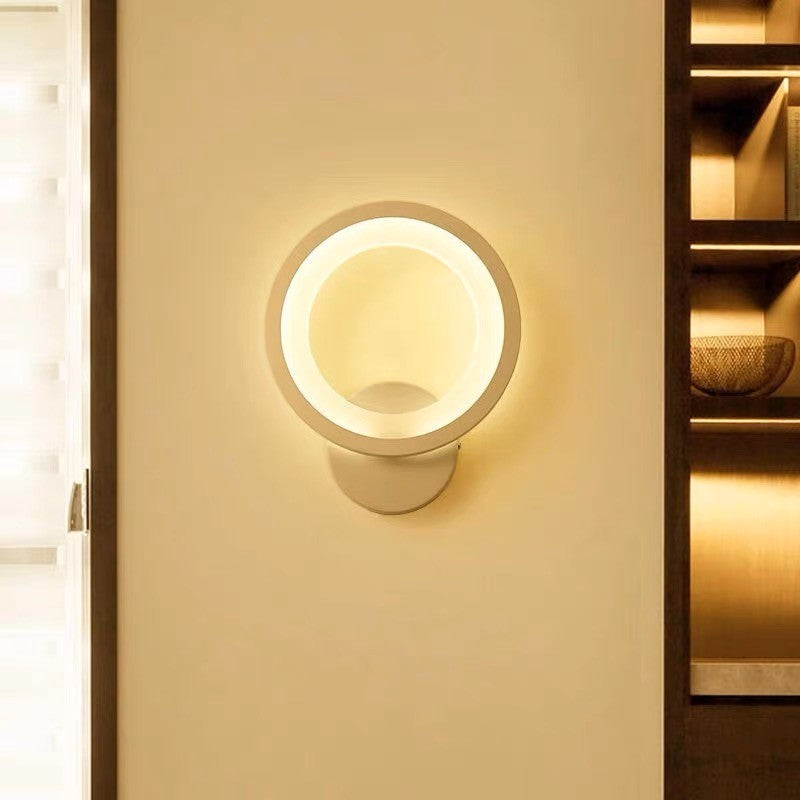 Aplică LED de perete albă, 12 W, 600 lm, lumină rece, 20 × 20 cm