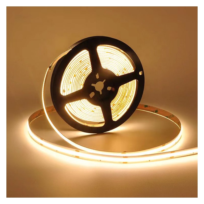 Bandă LED COB 12 V, 4000 K, lumină neutră, pentru interior