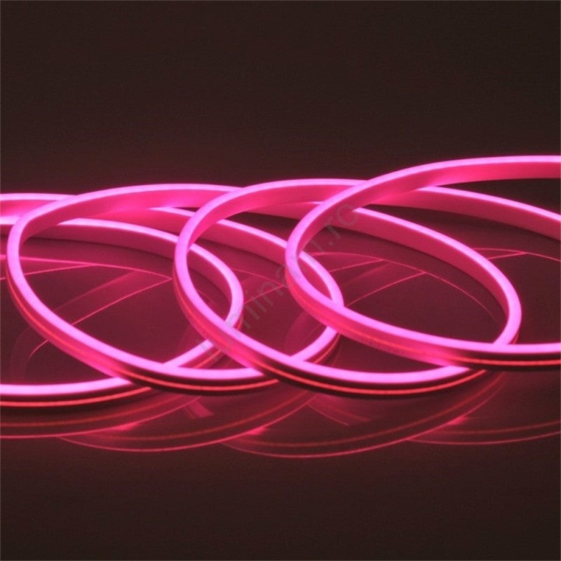 Bandă LED Neon Flex roz, 220 V, pentru utilizare la interior