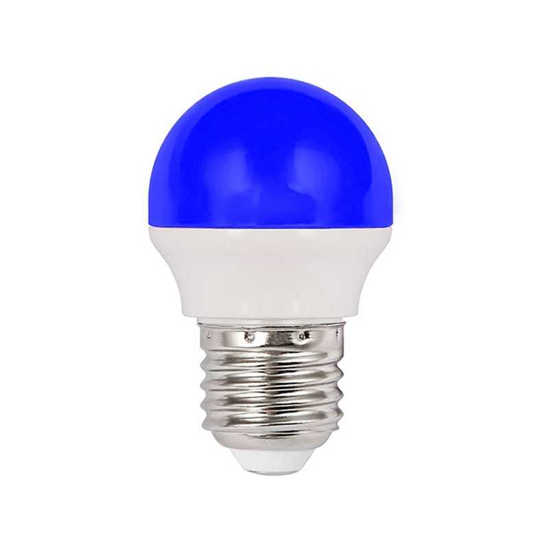 Bec LED G45 E27, albastru, 2 W, 180 lm, 220 V