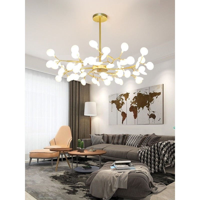 Candelabru LED tip ramură, 90 W, 45 becuri G4 incluse, Ø85 × H62 cm