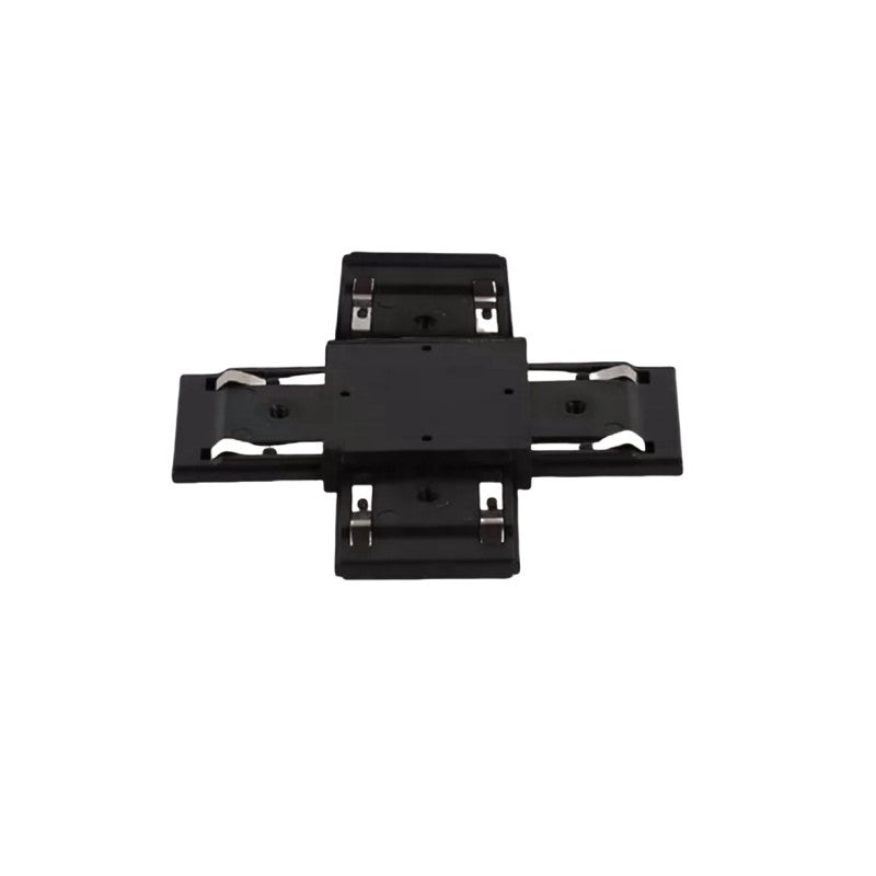 Conector în cruce pentru șină magnetică Slim, montaj aparent, negru