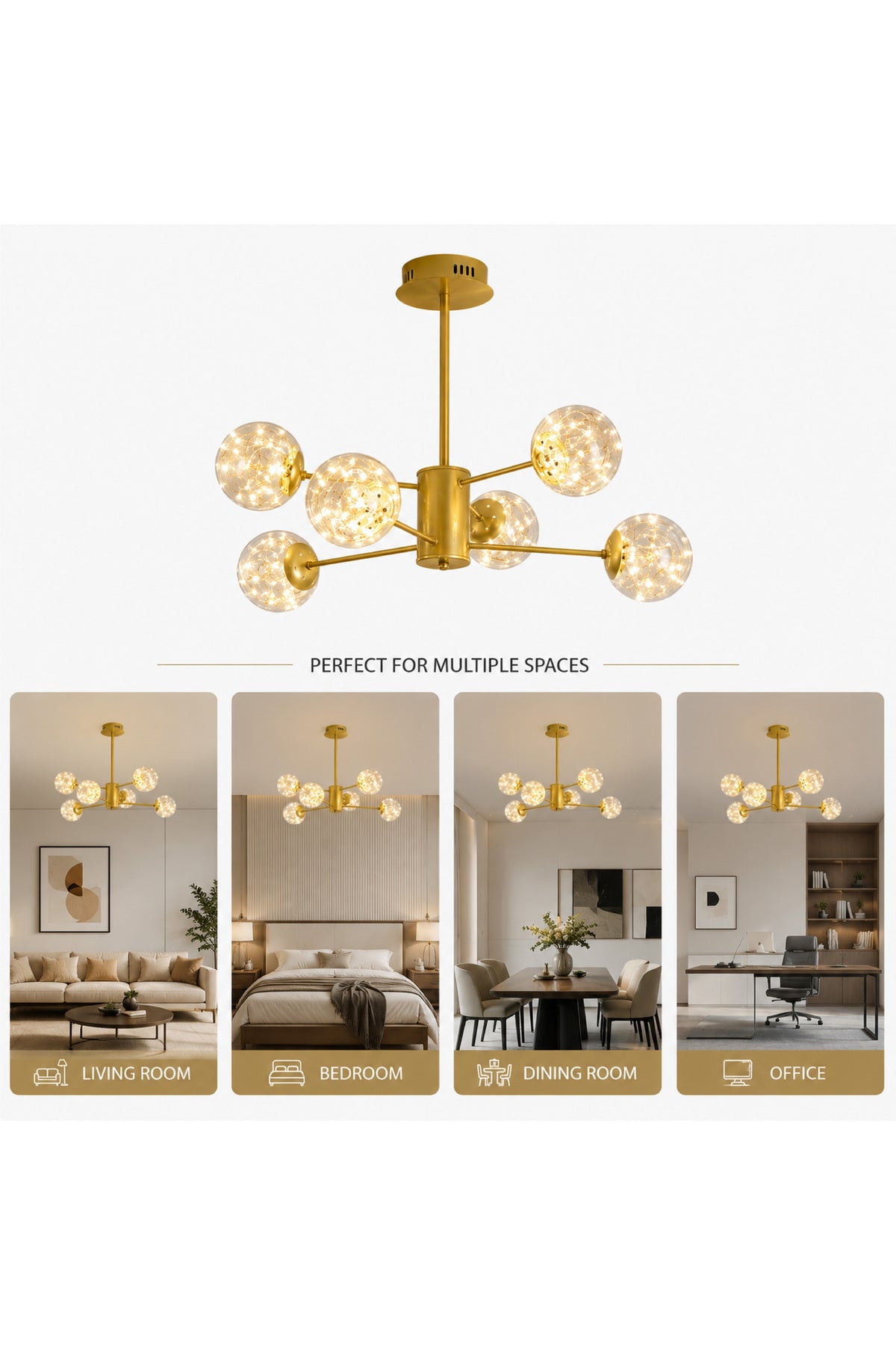 Plafonieră LED rotundă 40 W, 4000 lm, Ø94 cm, 3 temperaturi, albă