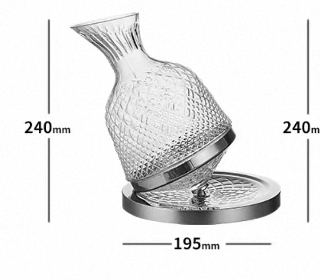 Decantor de vin rotativ