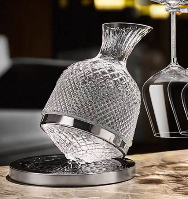 Decantor de vin rotativ