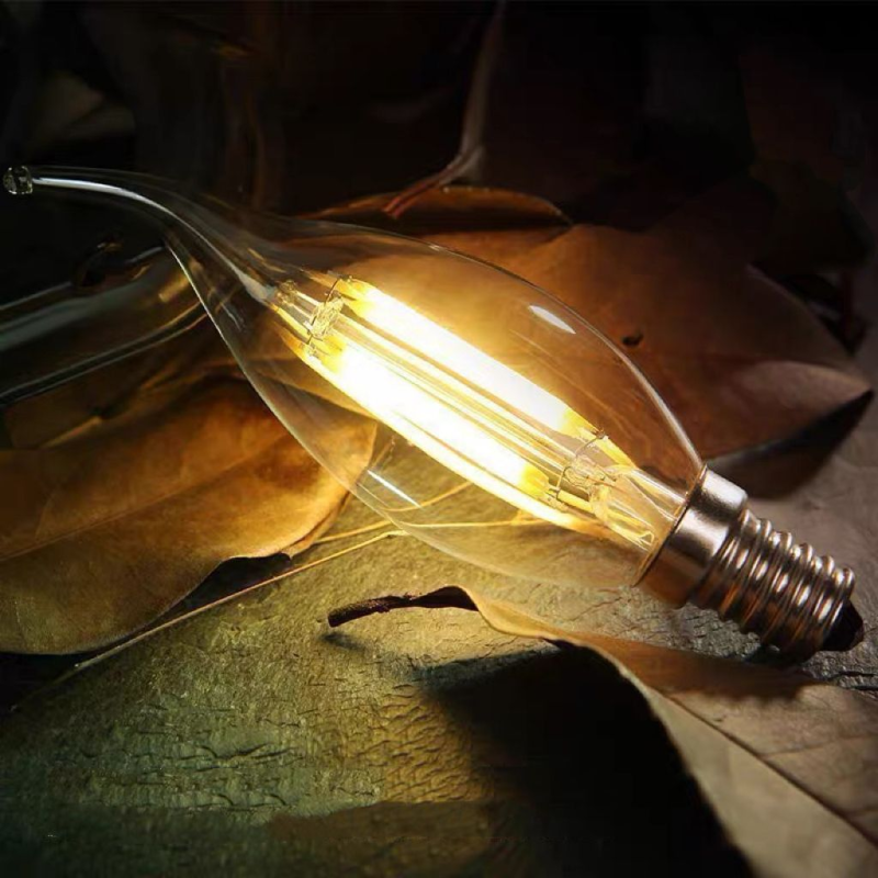 Bec LED cu filament BT35, E14, 4 W, 2700 K, 470 lm, lumină caldă