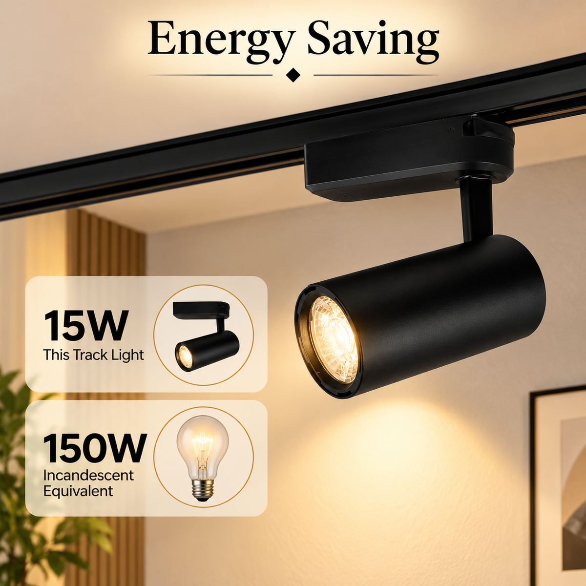 Proiector LED de exterior, 15 W, 3000 K, lumină caldă, negru