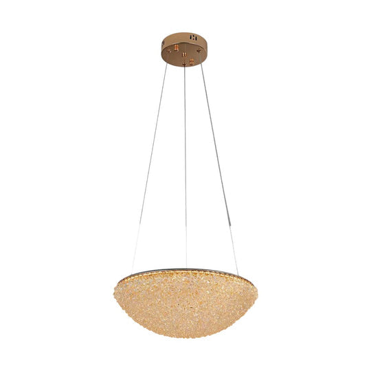 Lustră LED suspendată Enzo Nest, aurie, 80 cm