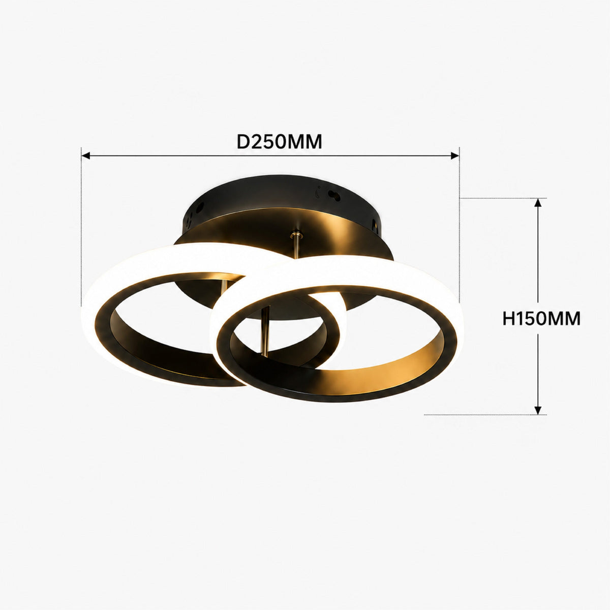 Plafonieră LED 20 W, 25 cm, albă, cu telecomandă și lumină reglabilă