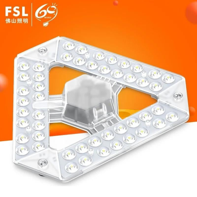 Modul LED triunghiular FSL, 18 W, 1550 lm, 5700 K, cu driver, 18,5 cm