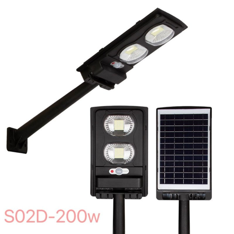 Lampă solară de perete pentru exterior, 105 LED, cu senzor de mișcare
