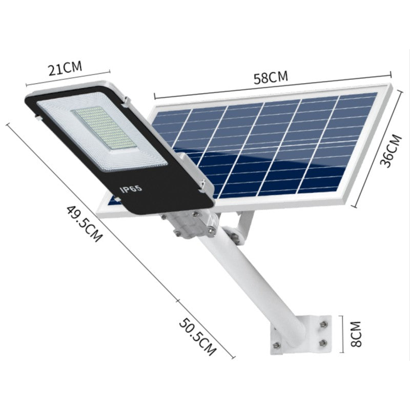 Lampă solară de exterior, 300 W echivalent, cu telecomandă și senzor