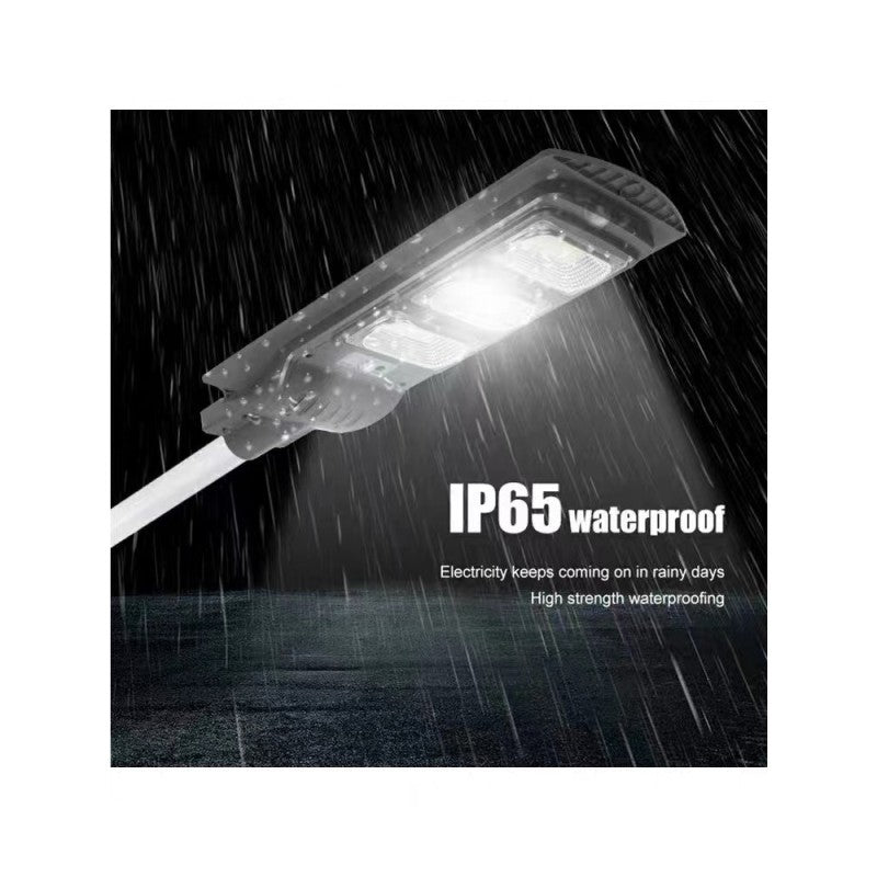Proiector solar LED 300 W, 240 LED-uri, senzor de mișcare, telecomandă