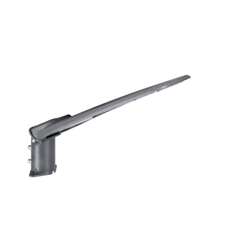 Lampă stradală LED 150 W, 18.000 lm, 6500 K, IP65, gri, braț reglabil