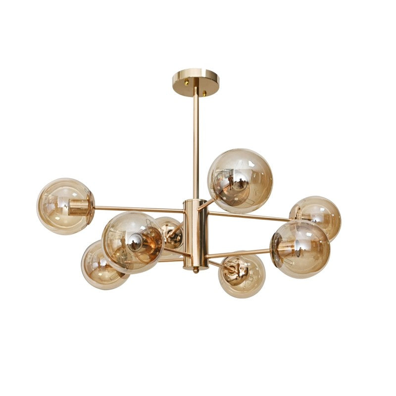 Candelabru decorativ Ionic V19/8 cu globuri, E27, Ø70 × 55 cm