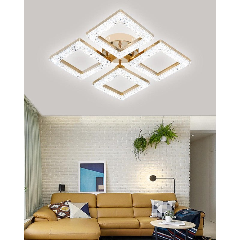 Plafonieră LED 80W dimabilă cu telecomandă, 3 temperaturi, 55 cm