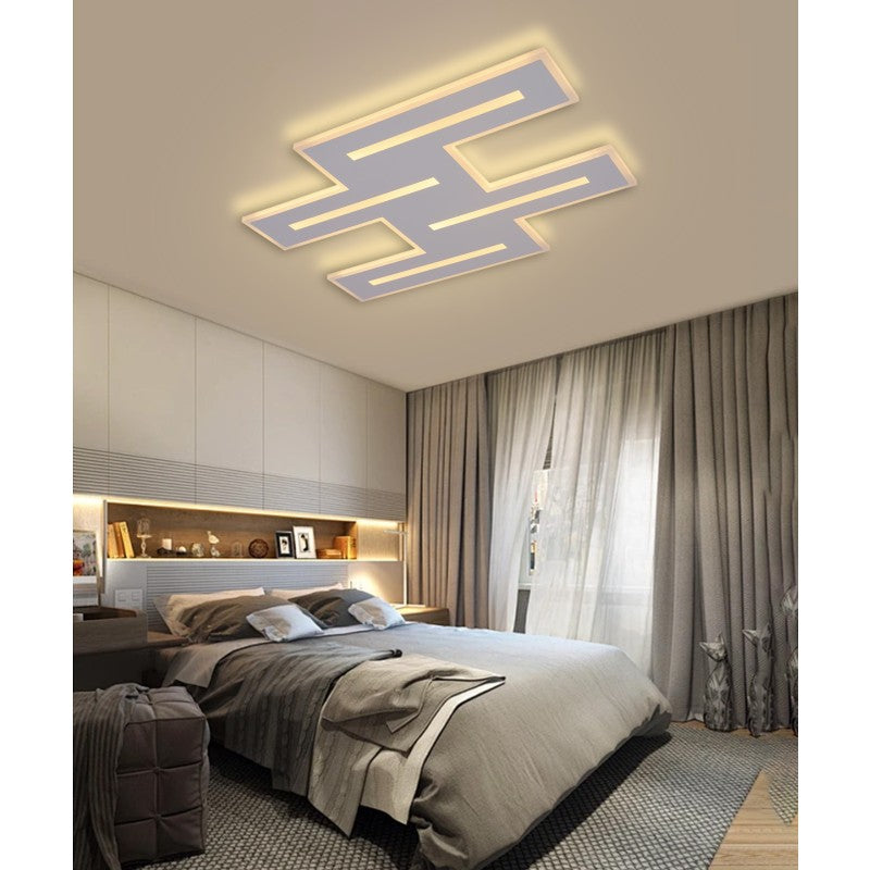 Plafonieră LED 110 W, Wi-Fi 2,4 GHz, telecomandă, 3 temperaturi de culoare