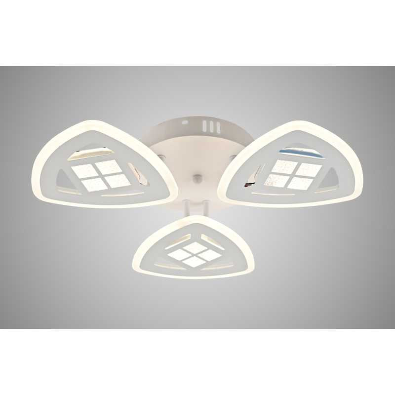 Plafonieră LED 74 W, dimabilă, Wi-Fi, telecomandă, 3 culori de lumină