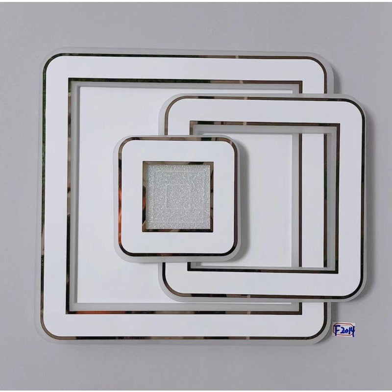 Lustră LED dimabilă Wi-Fi 2,4 GHz cu telecomandă, 50 × 50 cm, 220 V