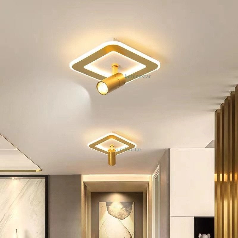 Plafonieră LED 25 × 25 cm cu Wi-Fi și telecomandă, lumină reglabilă