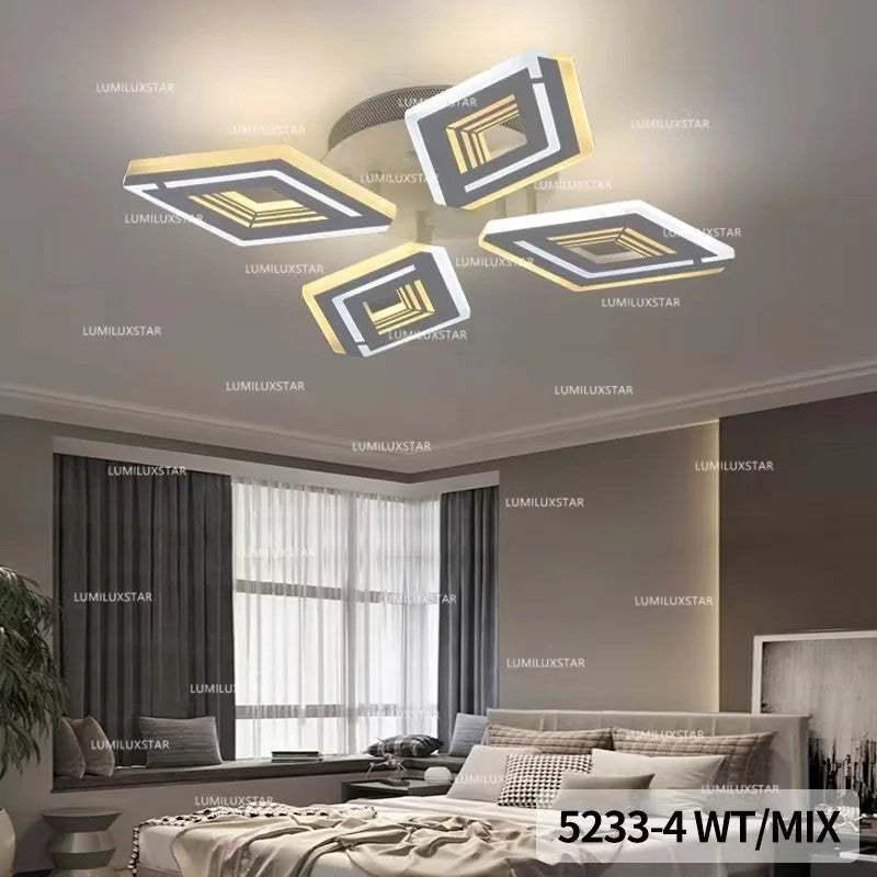 Plafonieră LED 128 W, Ø50 cm, 5000 lm, 3000–6500 K, dimabilă
