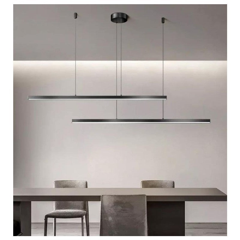 Lustră LED 72 W dimabilă, cu telecomandă, 3 tonuri de lumină, 150 × 100 cm