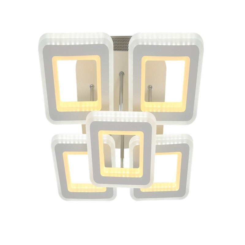 Lustră LED Moterna 210 W, dimabilă, cu telecomandă, 3000–6500 K