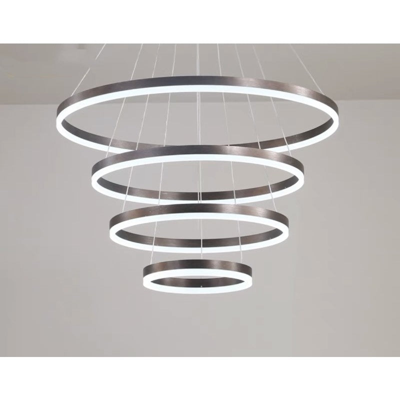 Candelabru LED negru, 288 W, 15.000 lm, dimabil, 3 temperaturi, telecomandă