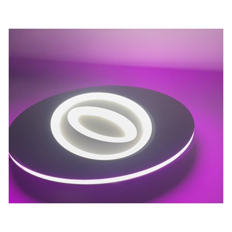Plafonieră LED RGB 74 W cu Wi-Fi și telecomandă, 40 × 40 cm, albă