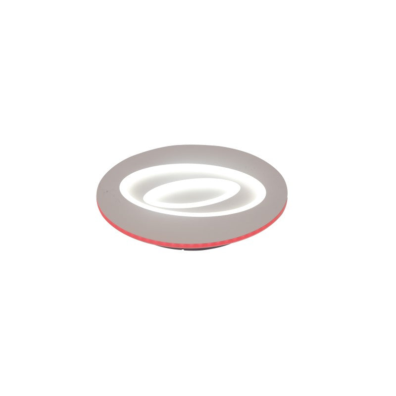 Plafonieră LED RGB 74 W cu Wi-Fi și telecomandă, 40 × 40 cm, albă