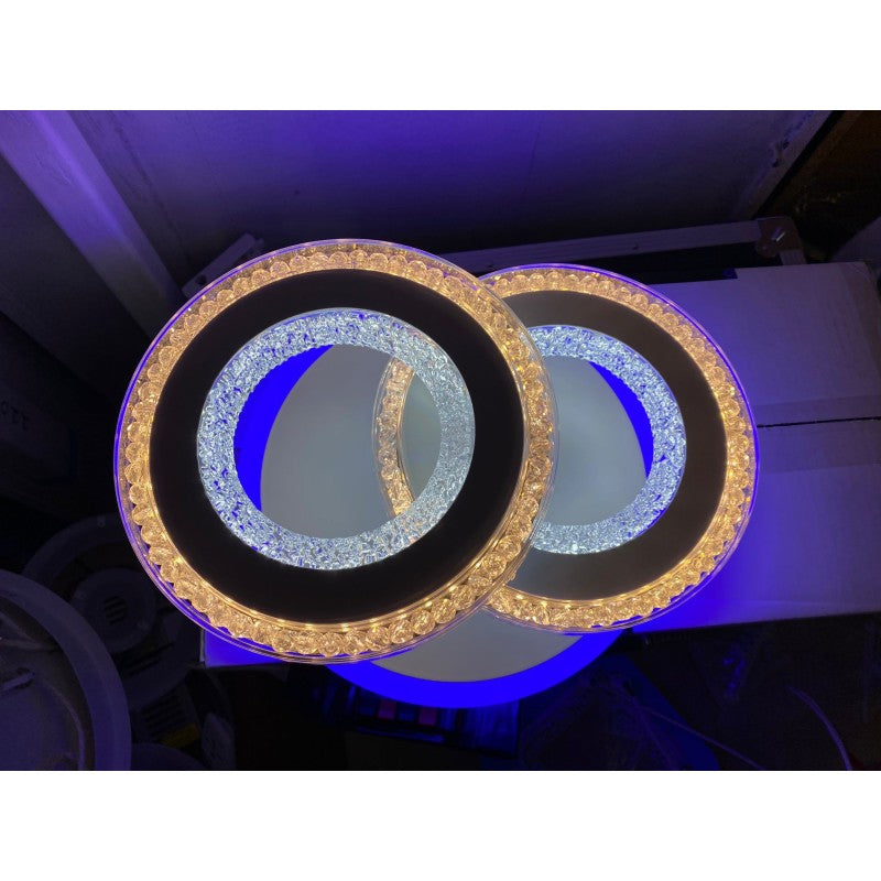 Lustră LED RGB 42 W, 2000 lm, Wi-Fi și telecomandă, dimabilă, 33 cm