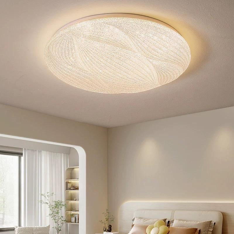 Plafonieră LED 72 W, albă, Ø35 cm, cu telecomandă și lumină reglabilă