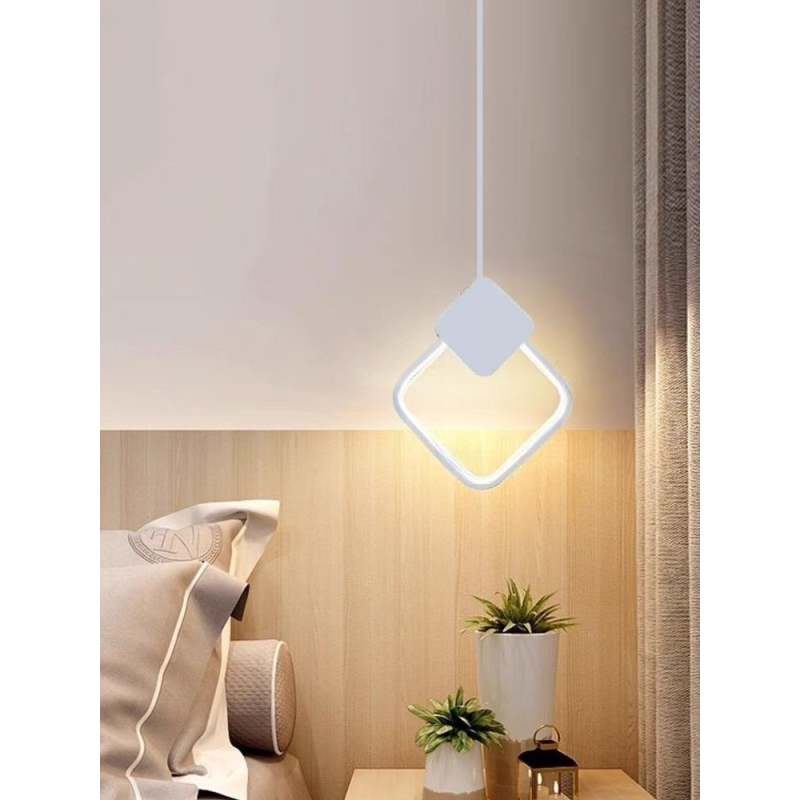 Pendul LED alb, 13 W, 650 lm, Ø22 cm, 3 moduri de iluminare