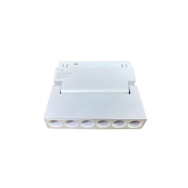 Spot pliabil pentru șină magnetică, alb, 6 W, 3000 K, 600 lm, 48 V