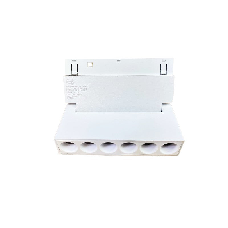 Spot pliabil pentru șină magnetică, alb, 6 W, 3000 K, 600 lm, 48 V