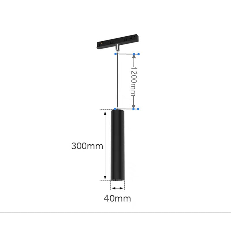 Proiector LED 7 W, 700 lm, 30 cm, 3000 K, negru