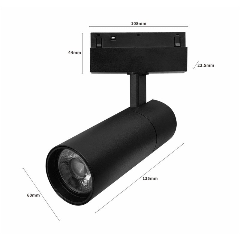 Proiector LED 20 W, 2000 lm, 3000 K, negru