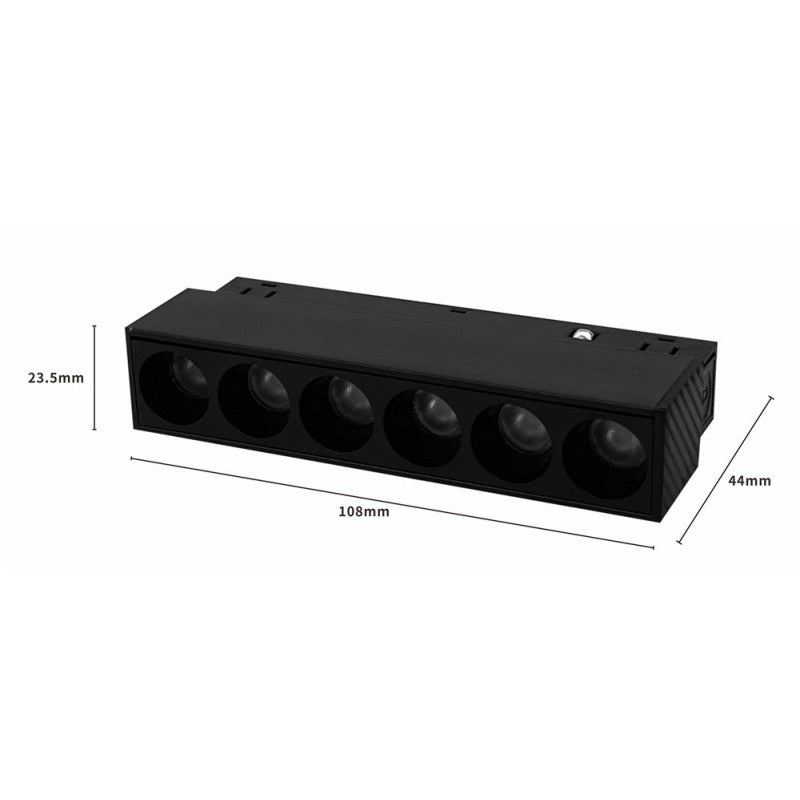 Proiector LED magnetic pentru șină MG 1003, 6 W, 600 lm, 4000 K, 48 V