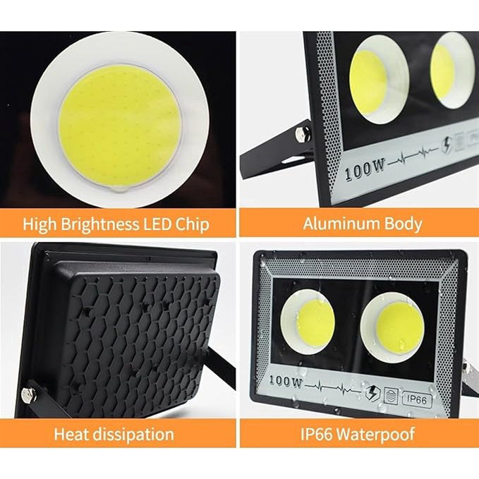 Proiector LED exterior 400 W, 32.000 lm, lumină albă rece, 220 V