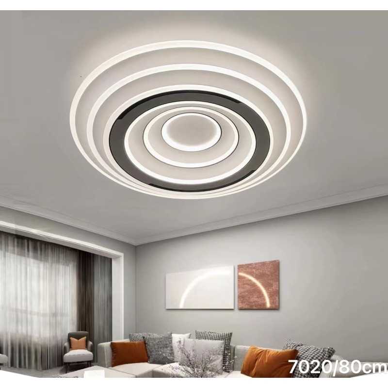 Oglindă LED rotundă pentru baie, 78 cm, Wi-Fi, telecomandă, lumină reglabilă