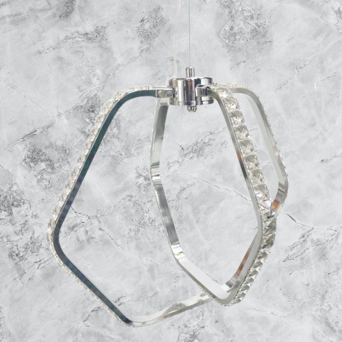 Plafonieră LED din cristal, 40 cm, 25 W, 3 culori, IP20