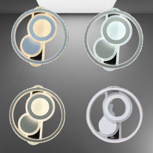 Plafonieră LED aurie, 70 W, 3 culori de lumină, diametru 24 cm