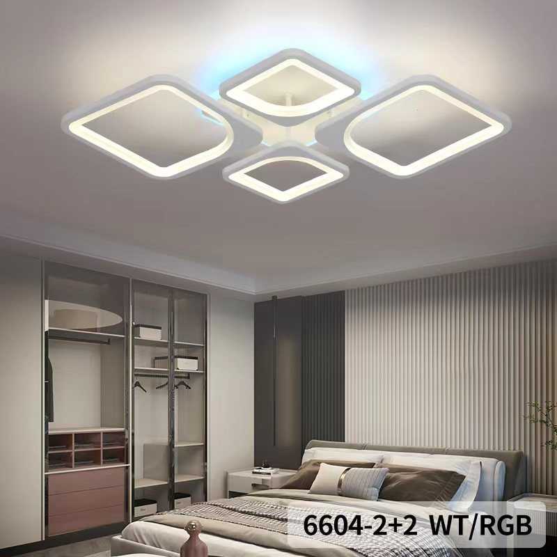 Plafonieră LED RGB 100 W, dimabilă, Wi-Fi și telecomandă, 50 × 35 cm