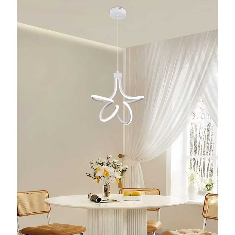 Plafonieră LED albă, 30 W, 1500 lm, 3 tonuri de lumină, Ø22 x 50 cm