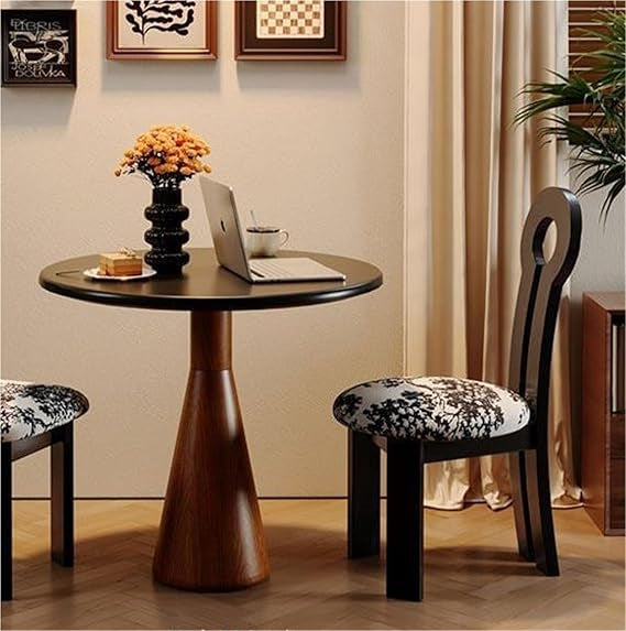 Scaun D35 negru cu șezut buretat alb cu model negru – design modern și confortabil