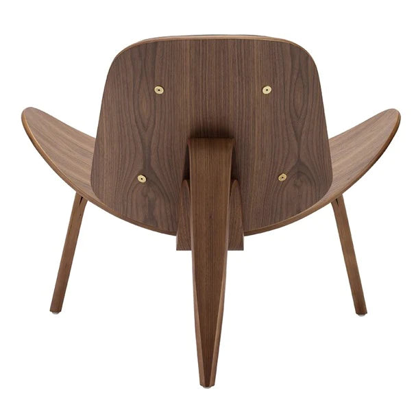 Scaun CF19 Negru, stil scandinav, lemn și piele ecologică, confortabil, 91x50x37 cm