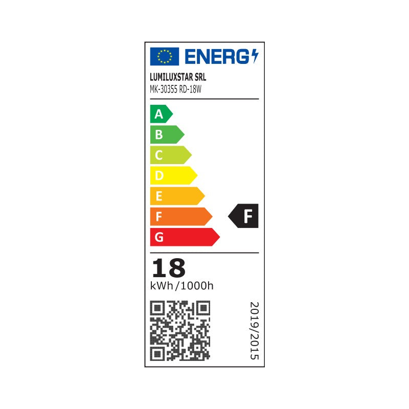 Spot LED aplicat rotund, 18 W, 1800 lm, 6500 K, Ø 21,7 cm
