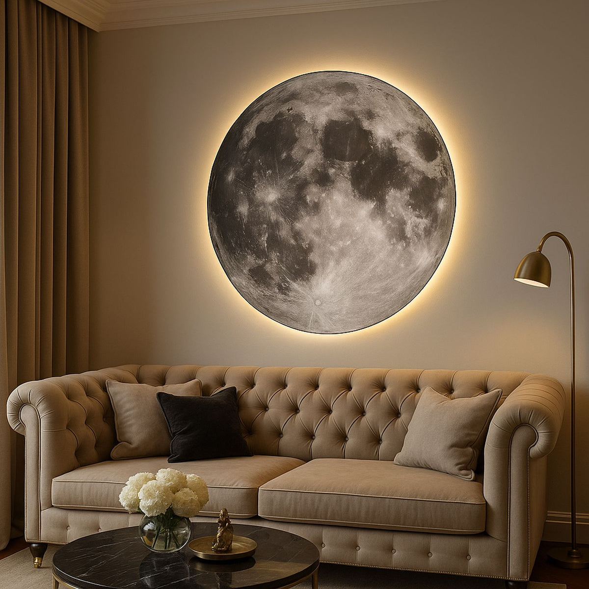 Tablou Luna cu Led